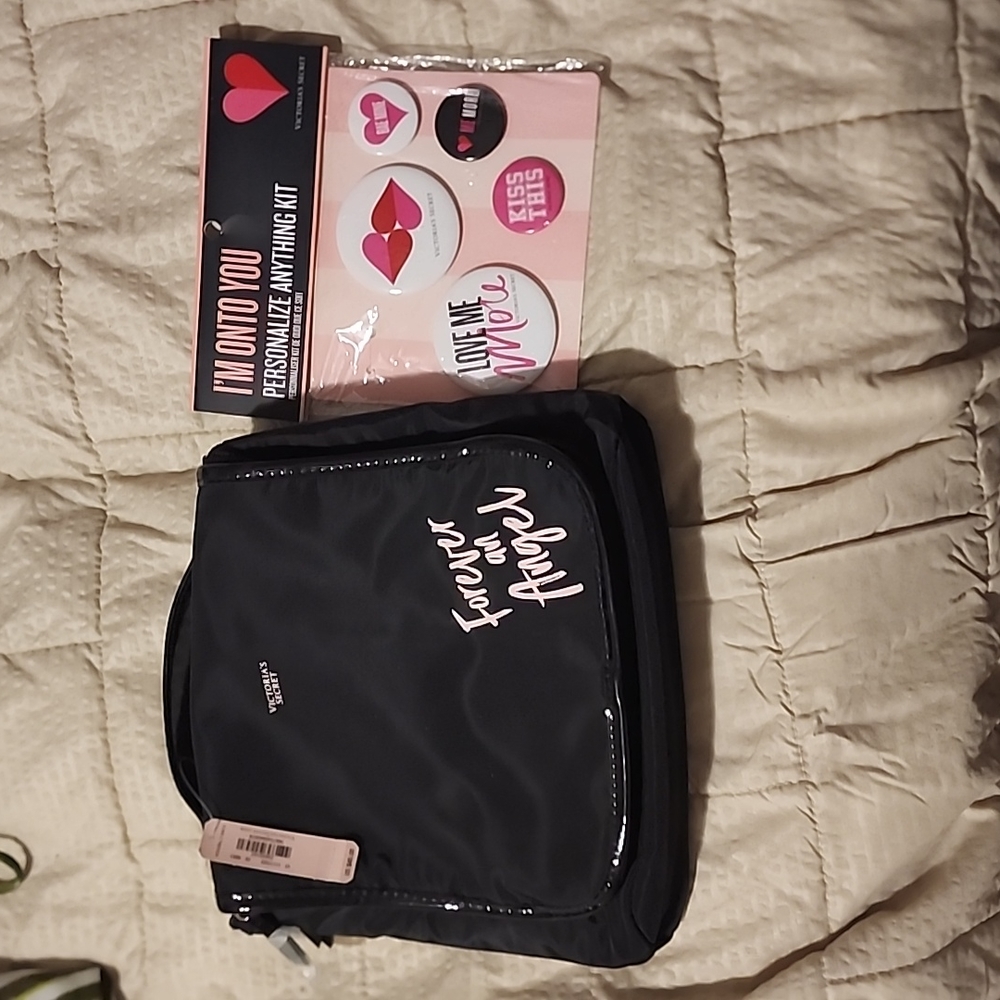 Victoria's Secret Travel Case + Buttons